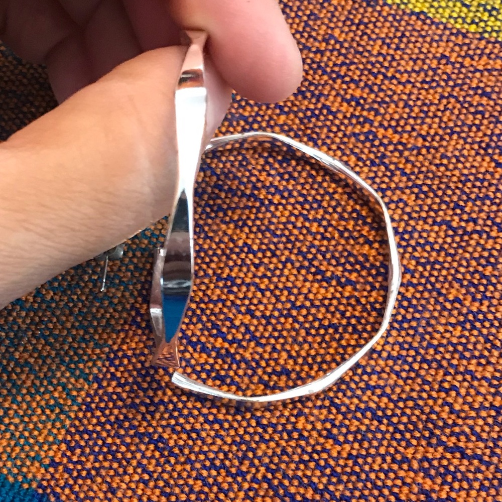 Silver hoops